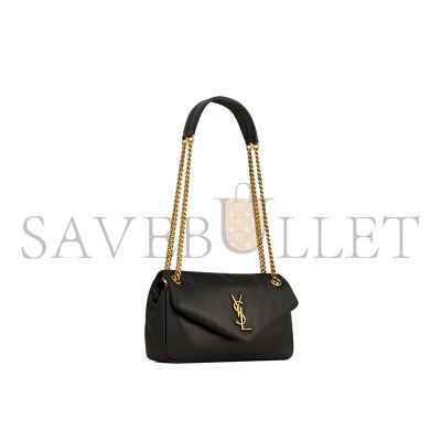 YSL CALYPSO SMALL IN PLUNGED LAMBSKIN 734153AACQO1000 (26*14*7cm)