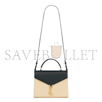 YSL CASSANDRA MEDIUM TOP HANDLE BAG IN BOX SAINT LAURENT LEATHER 62393116C7W1089 (24.5*20*11.5cm)