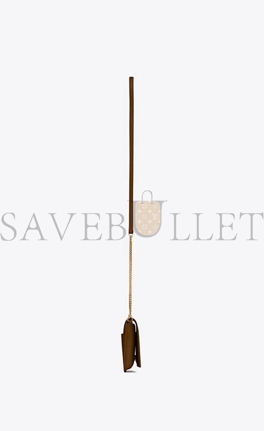 YSL CASSANDRE PHONE HOLDER WITH STRAP IN SMOOTH LEATHER 6350950U40J3234 (18*11*2.5cm)