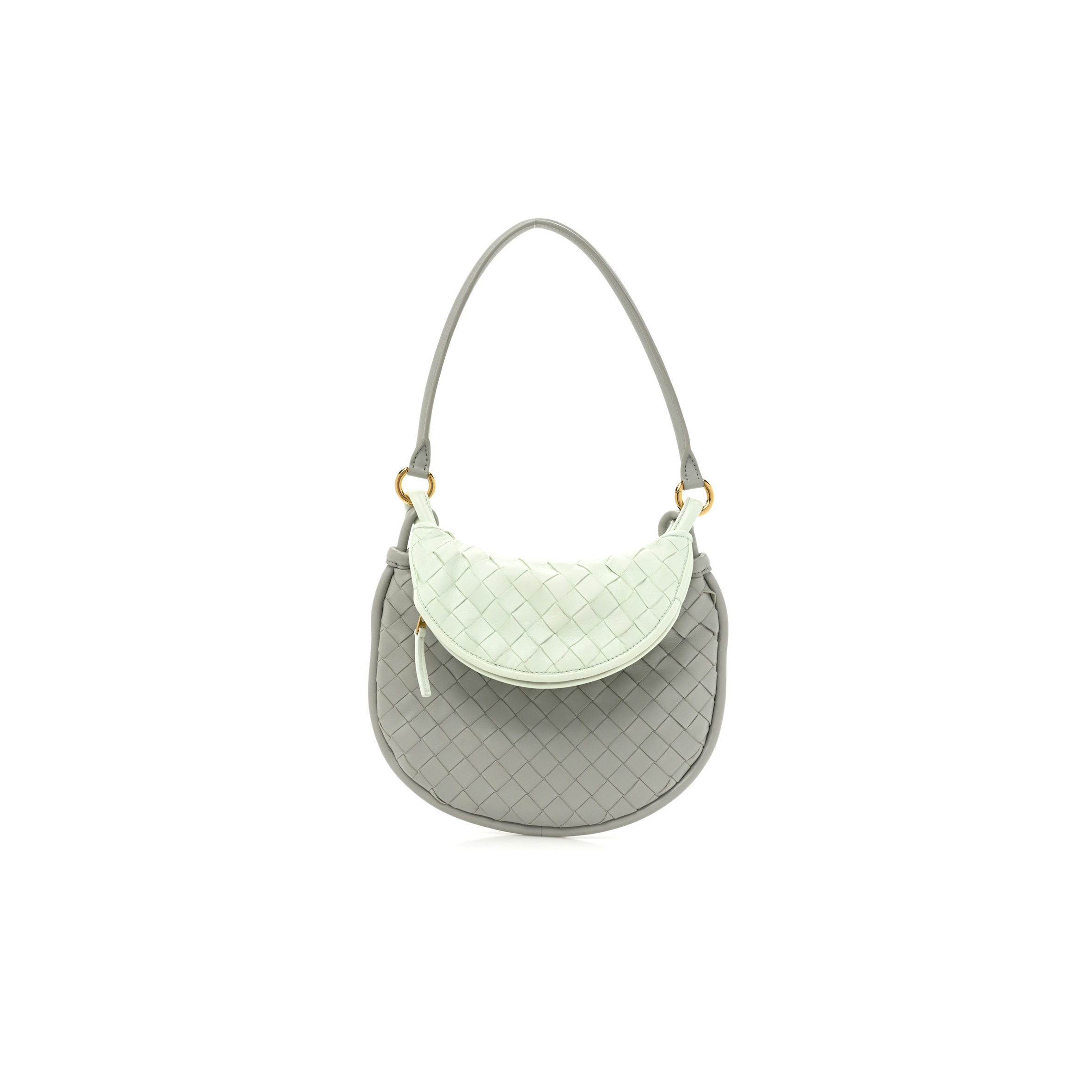 BOTTEGA VENETA NAPPA INTRECCIATO SMALL GEMELLI AGATE GREY GLACIER (25*18*6cm)