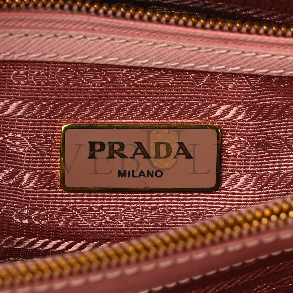 PRADA SAFFIANO LUX SMALL PROMENADE TOTE ORCHIDEA (25*17*11cm)