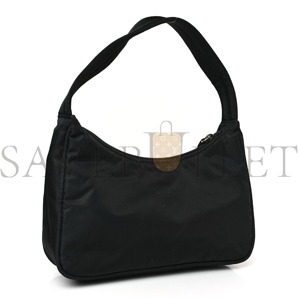 PRADA TESSUTO NYLON SPORT MINI SHOULDER BAG BLACK (22*17*6cm)