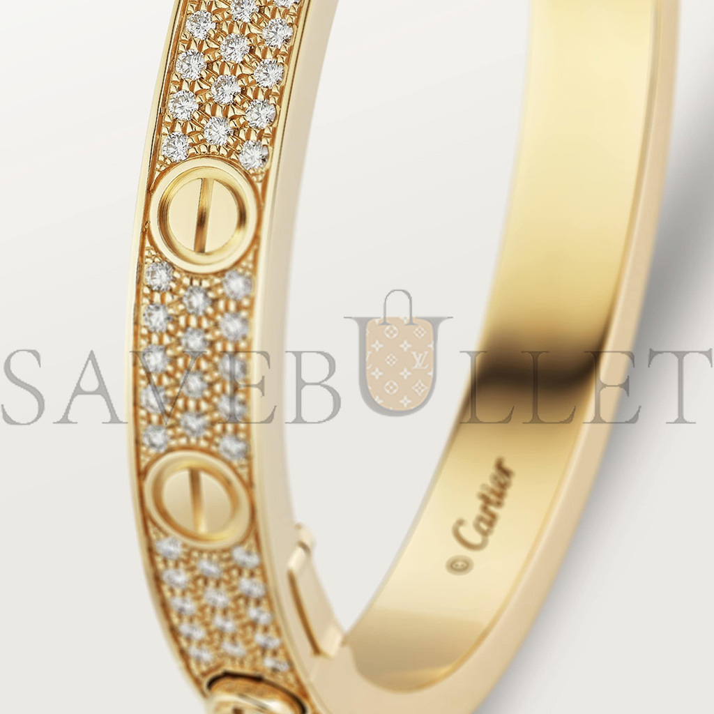 CARTIER  LOVE BRACELET, DIAMOND-PAVED N6035017