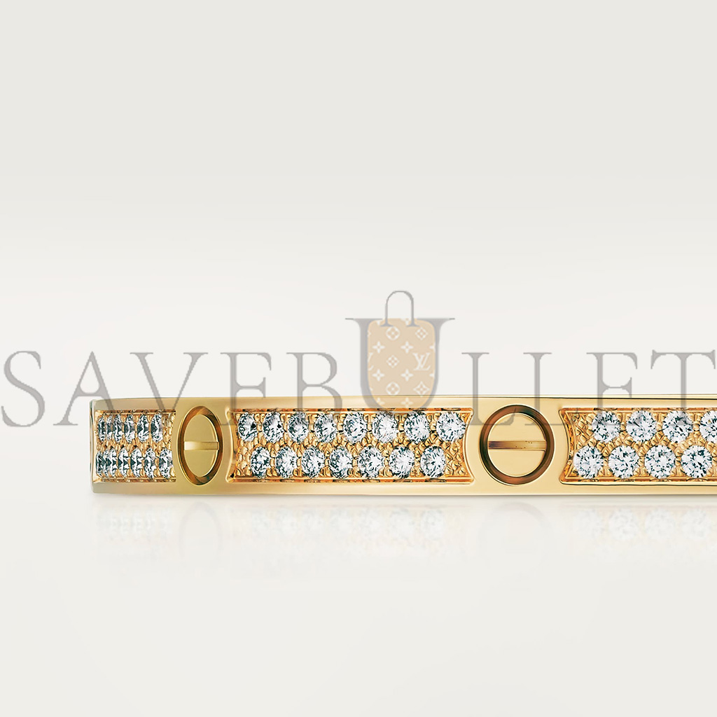 CARTIER  LOVE BRACELET, SMALL MODEL, PAVED N6710617