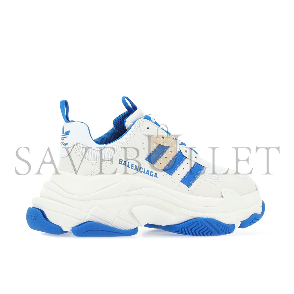 BALENCIAGA X ADIDAS TRIPLE S WHITE BLUE WOMEN'S 712764W2ZB39040