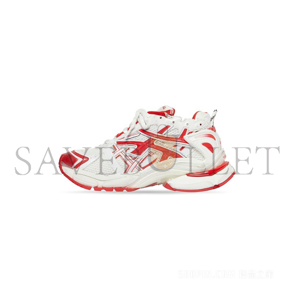 BALENCIAGA RUNNER SNEAKER WHITE RED 677403W3RB29060