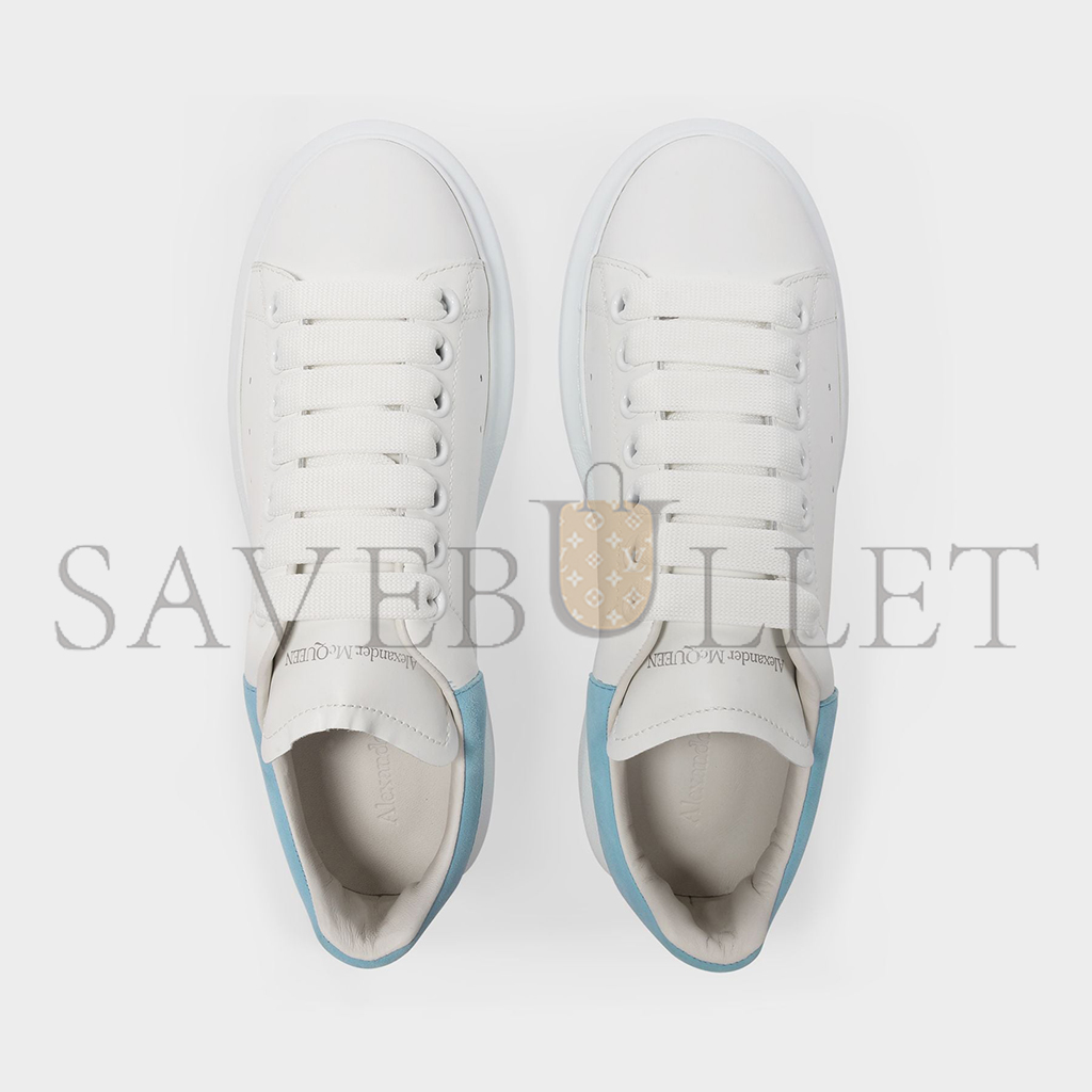 ALEXANDER MCQUEEN OVERSIZED SNEAKER WHITE POWDER BLUE 553770WHGP79412