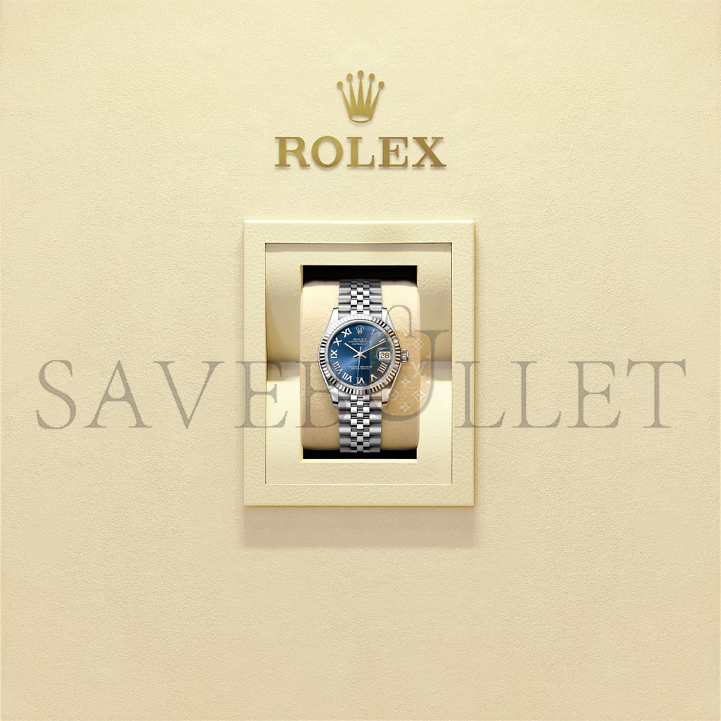 ROLEX DATEJUST 31 OYSTER, 31 MM, OYSTERSTEEL AND WHITE GOLD WATCH 278274