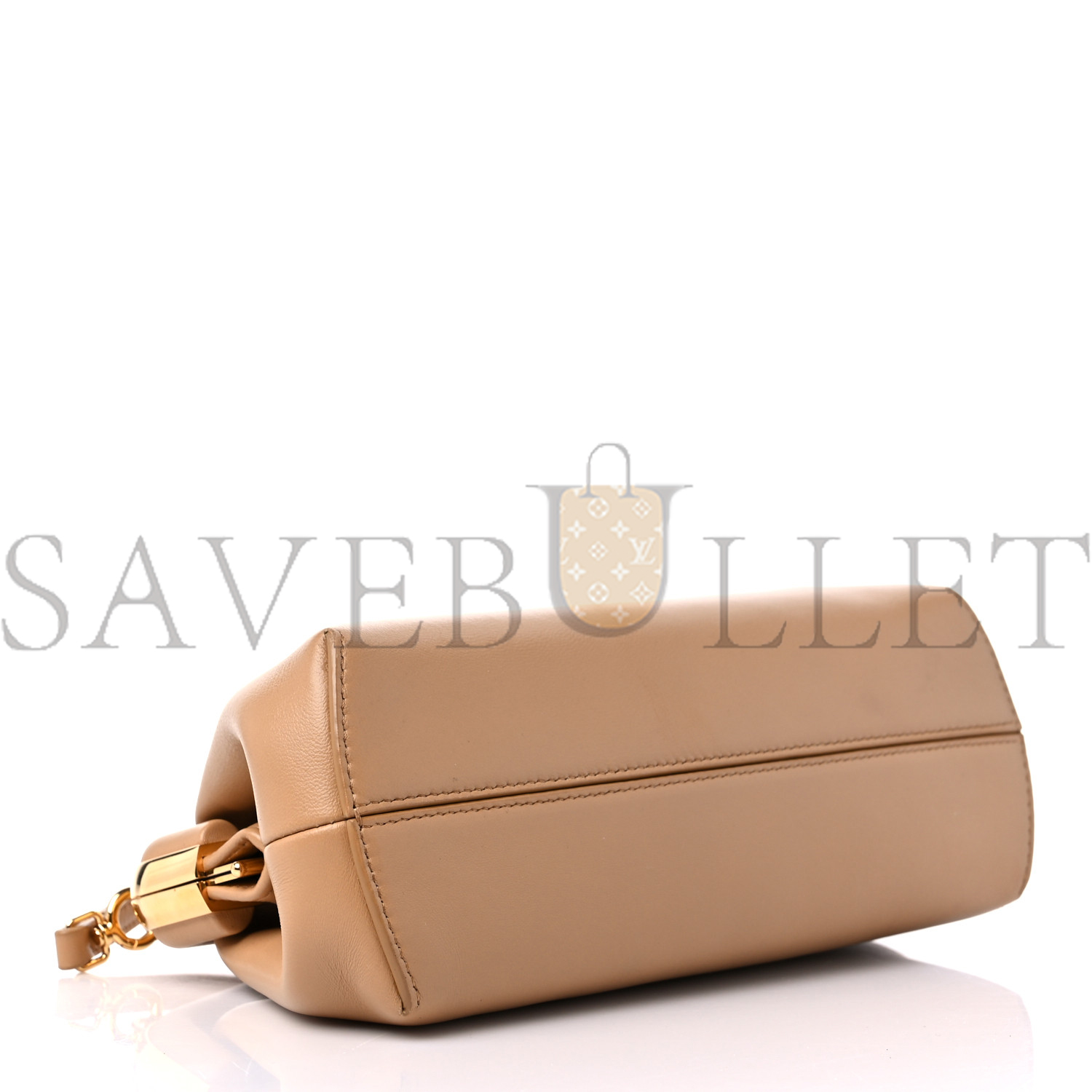 FENDI SHINY NAPPA SMALL FENDI FIRST SAND (26*18*9.5cm)