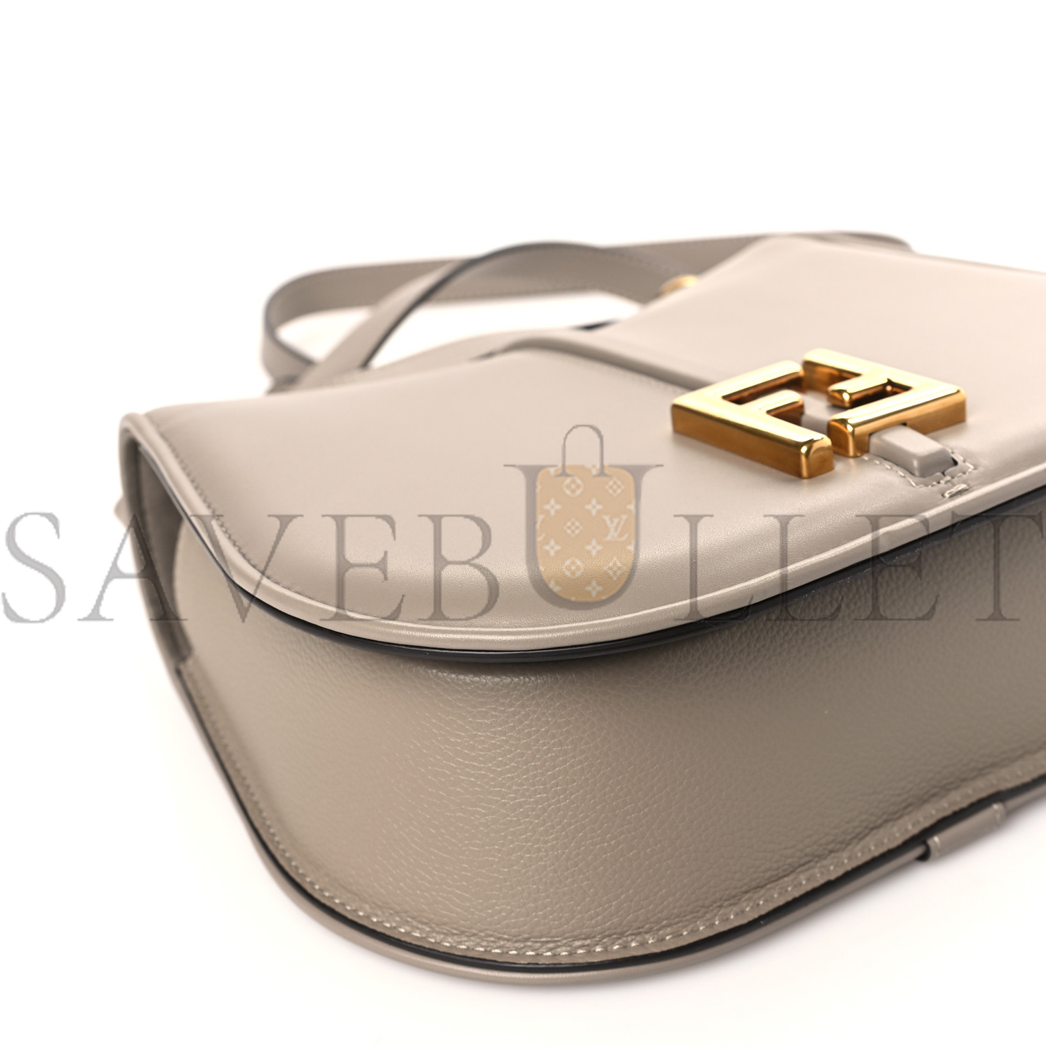 FENDI VITELLO BRENTA CHER MEDIUM FENDI C&#X27;MON TORTORA (25*18*8cm）