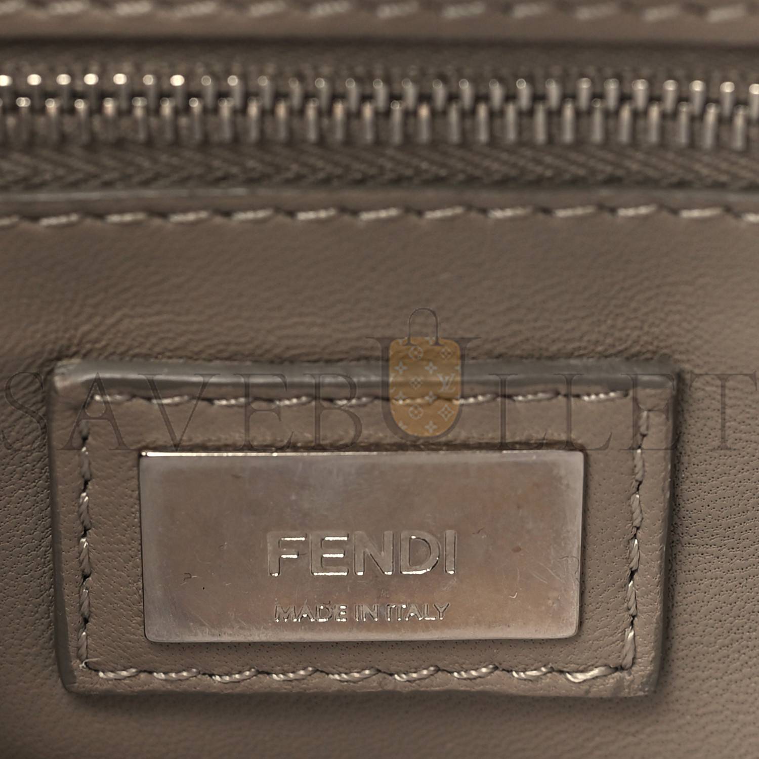 FENDI NAPPA MINI PEEKABOO ICONIC SATCHEL TORTORA (23*18*11cm)