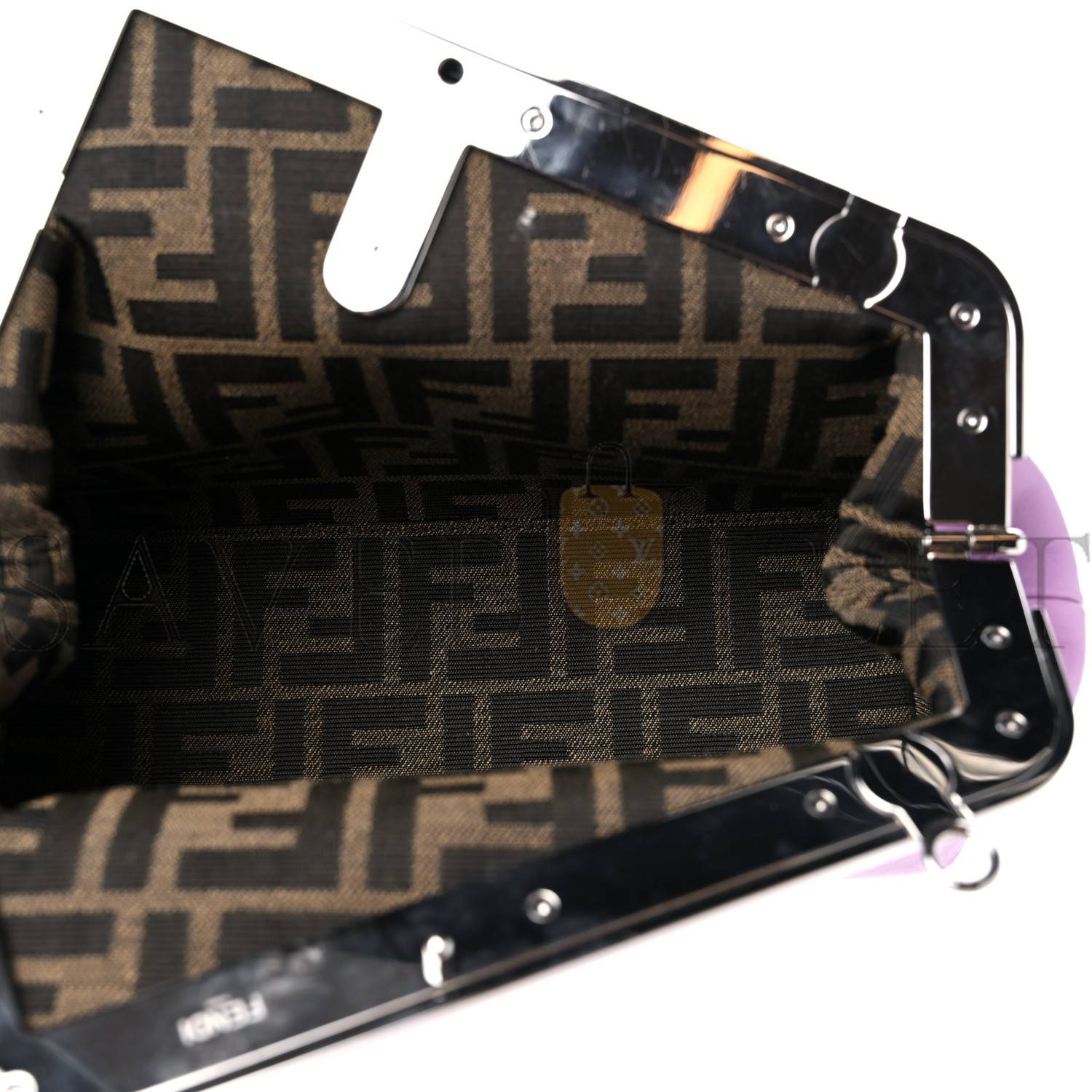 FENDI SHINY NAPPA SMALL FENDI FIRST VIOLETTA (26*18*9.5cm)