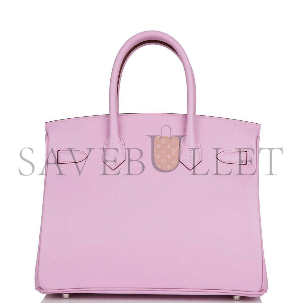 HERMES BIRKIN 30 MAUVE SYLVESTRE EPSOM PALLADIUM HARDWARE (30cm)