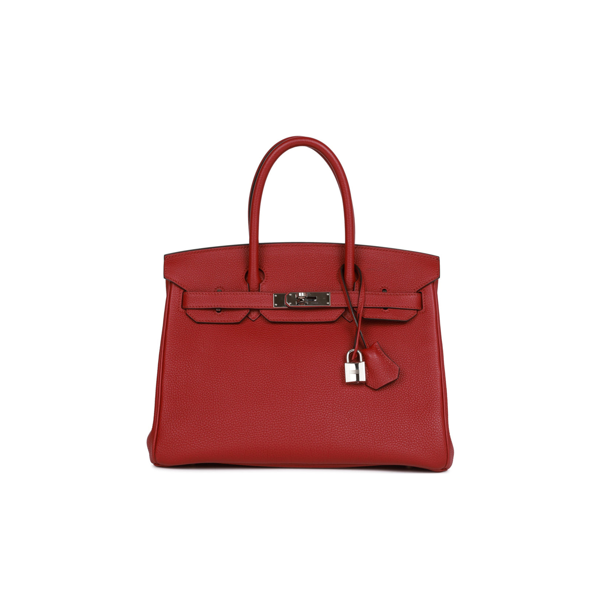 HERMES BIRKIN 30 ROUGE IMPERIAL TOGO PALLADIUM HARDWARE (30cm)