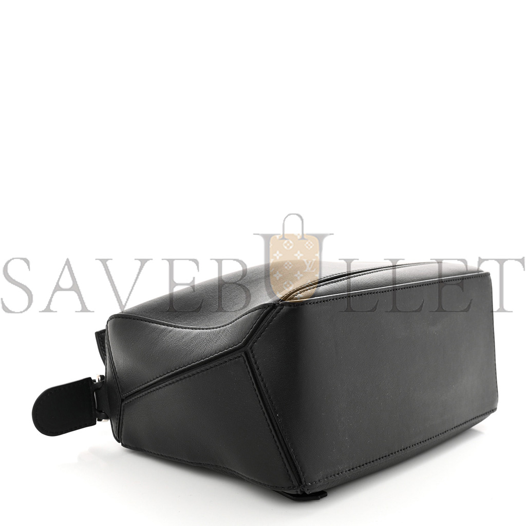 LOEWE CALFSKIN SMALL PUZZLE BAG BLACK (24*16.5*10.5cm)