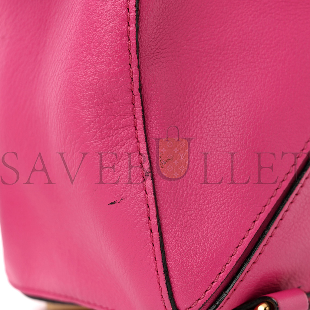 LOEWE CALFSKIN SMALL PUZZLE BAG FUCHSIA (24*16.5*10.5cm)