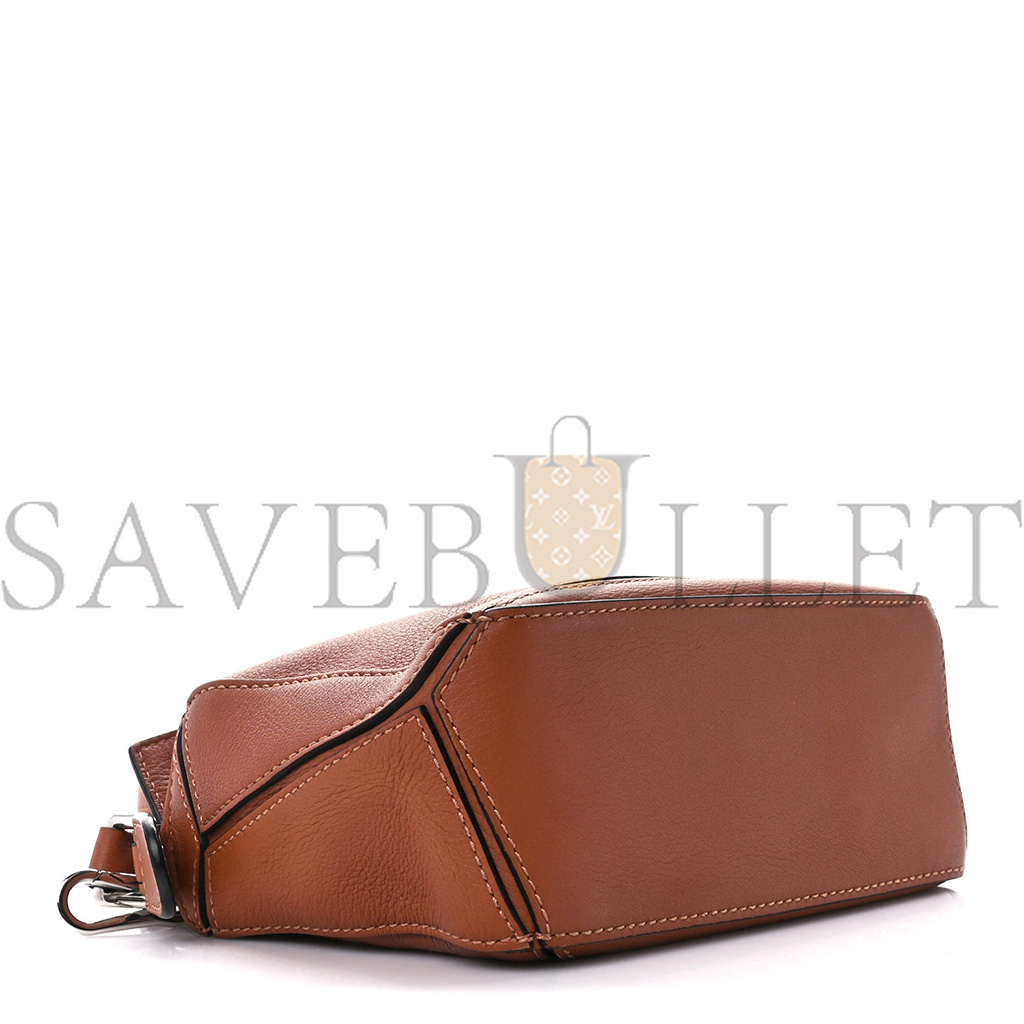 LOEWE CALFSKIN MINI PUZZLE BAG TAN (18*12.5*8cm)