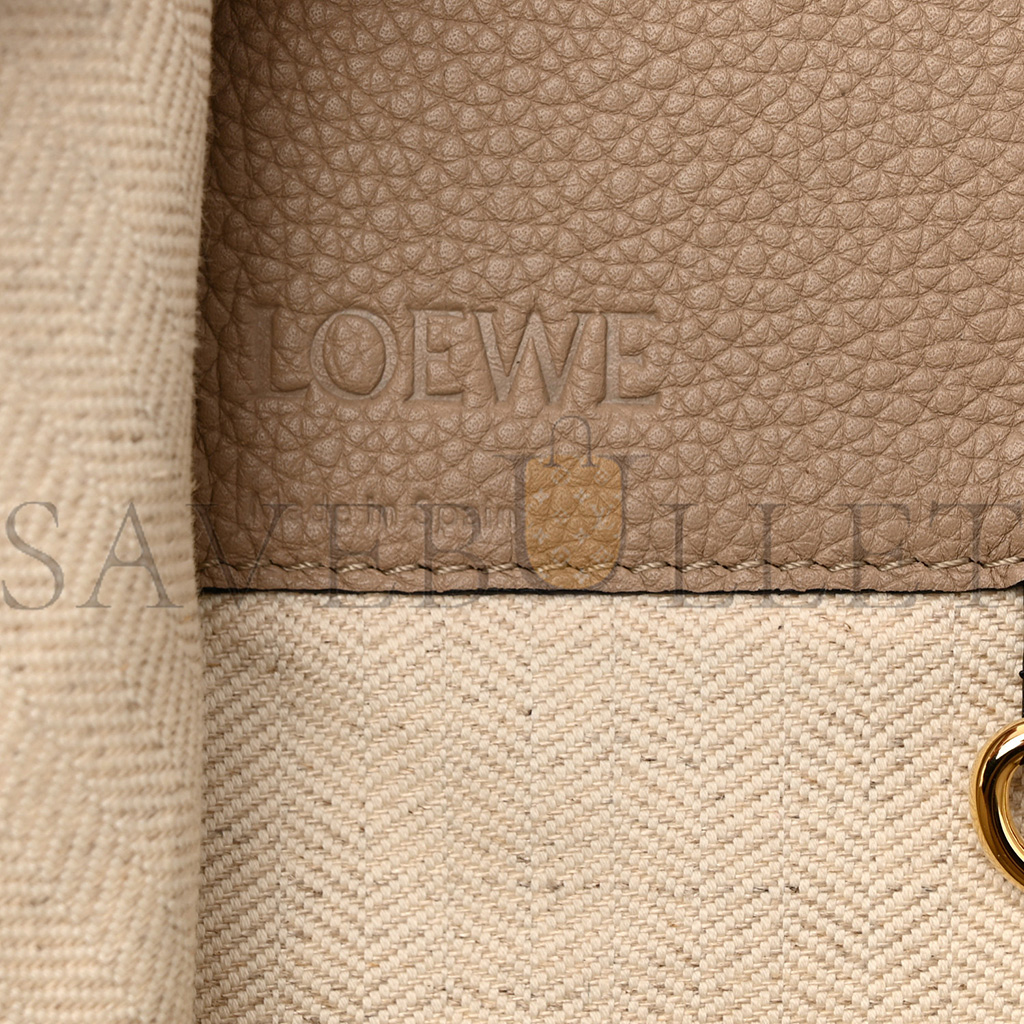 LOEWE CALFSKIN MEDIUM HAMMOCK SHOULDER BAG SAND MINK (32*30*17cm)