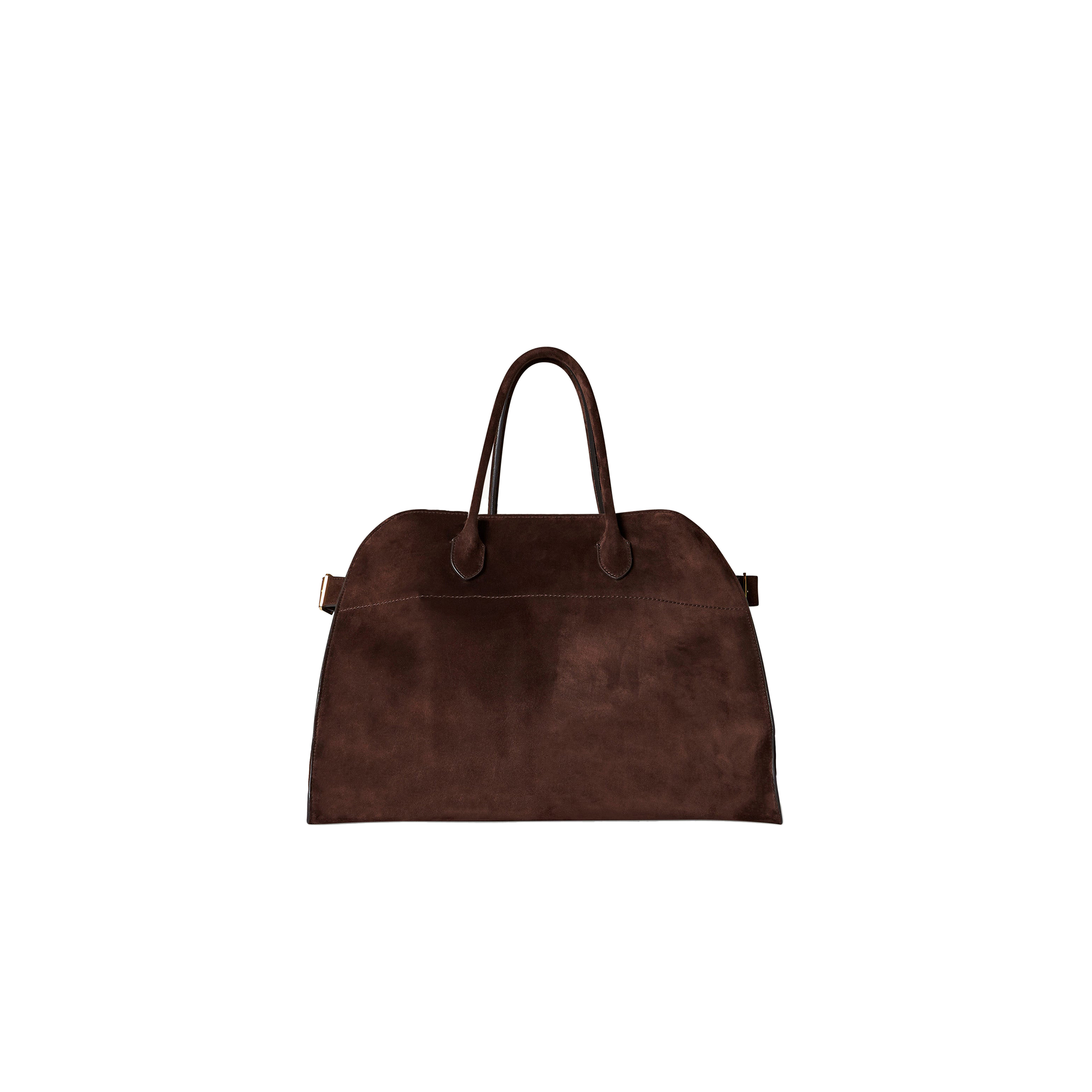 THE ROW SOFT MARGAUX 15 BAG IN SUEDE MOCHA W1255L25MOSHG (38*28*23cm)