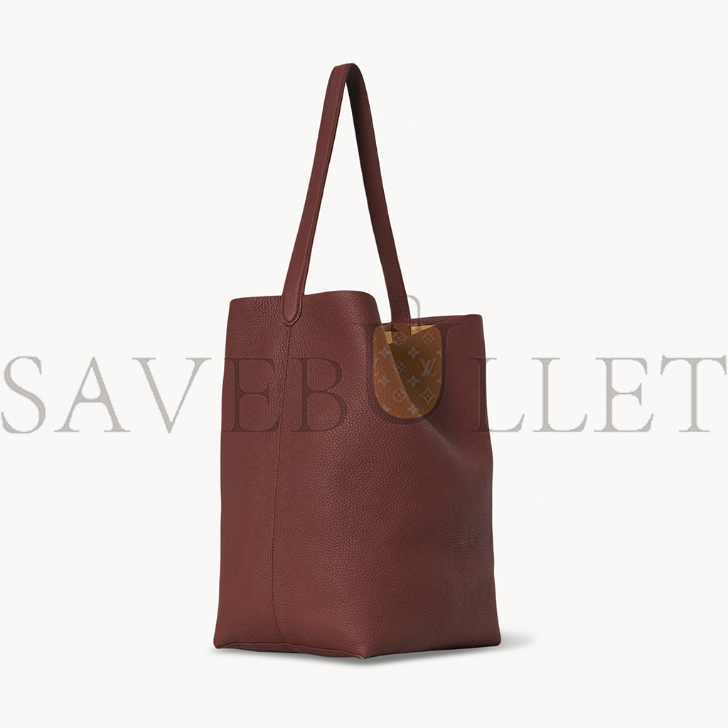 THE ROW MEDIUM NS PARK TOTE BAG IN LEATHER BURNT WOOD W1313L129BWOD (33*28*15cm)