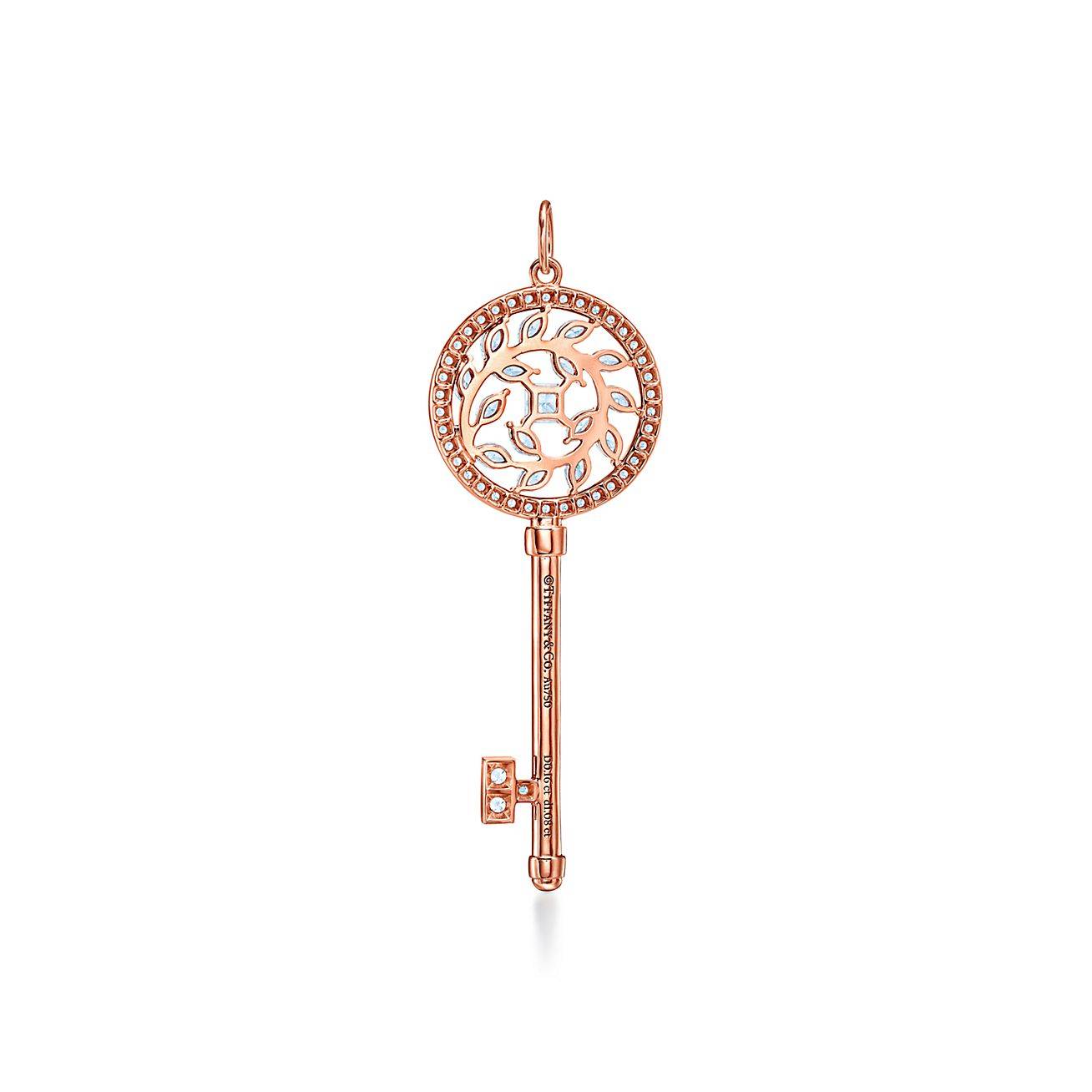 TIFFANY KEYS TIFFANY VICTORIA® DIAMOND VINE KEY IN 18K ROSE GOLD