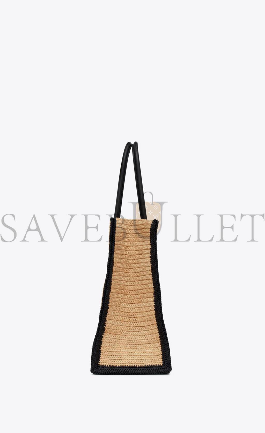 YSL RIVE GAUCHE TOTE BAG IN RAFFIA AND LEATHER 685742GAAAG2099 (48*36*16cm)