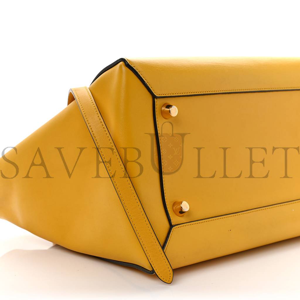 CELINE BABY GRAINED CALFSKIN MICRO BELT BAG YELLOW (33*23*22cm)