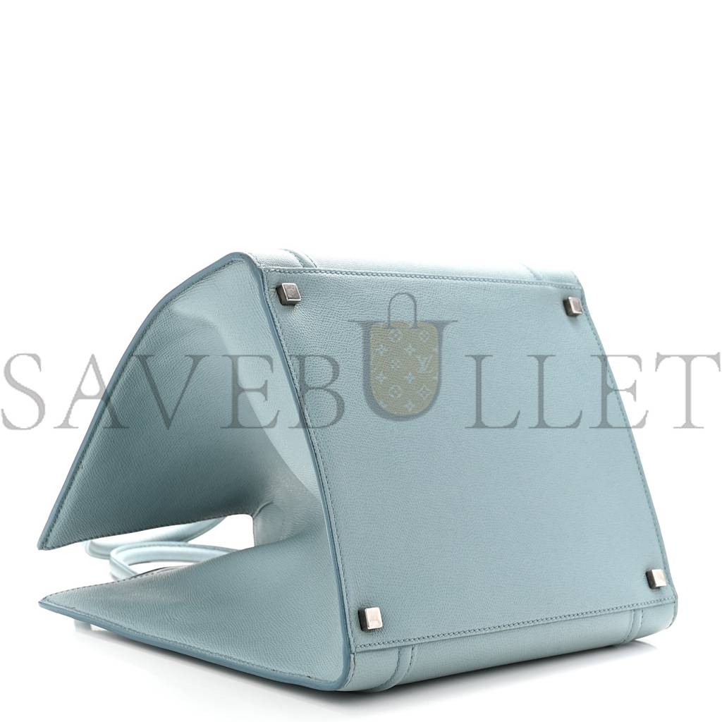 CELINE GRAINED CALFSKIN MEDIUM PHANTOM LUGGAGE SKY BLUE (30*29*25cm)