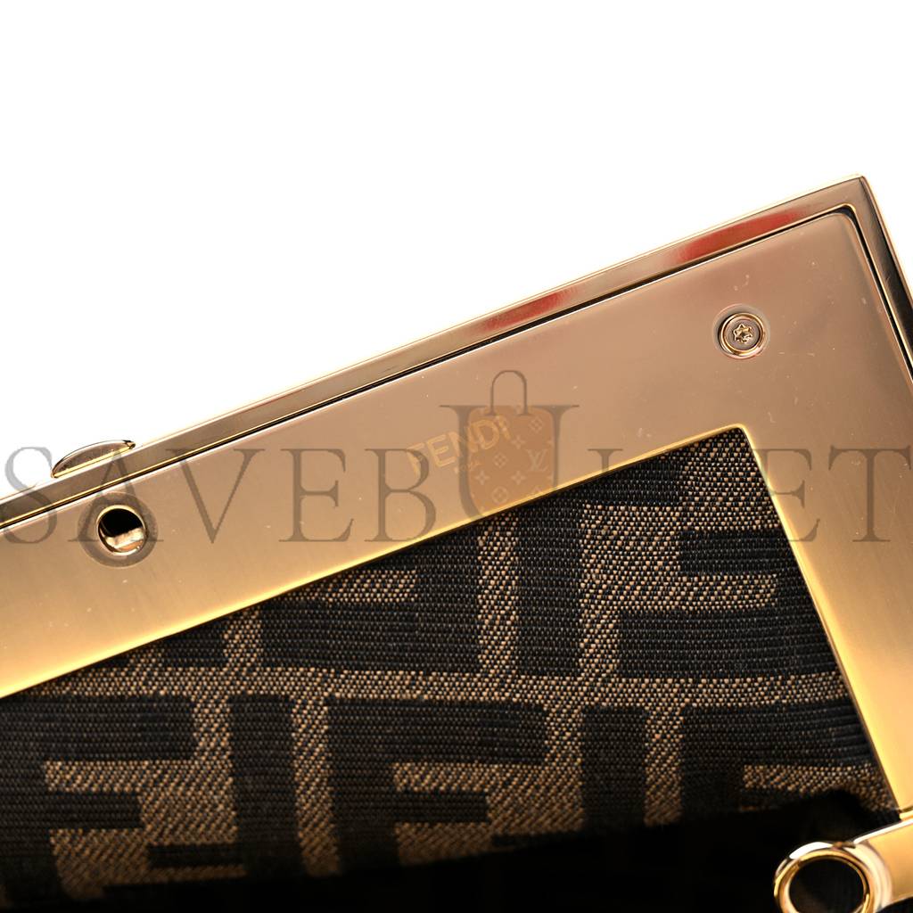 FENDI SHINY NAPPA MEDIUM FENDI FIRST AZZURRO BABY (30*25*10cm)